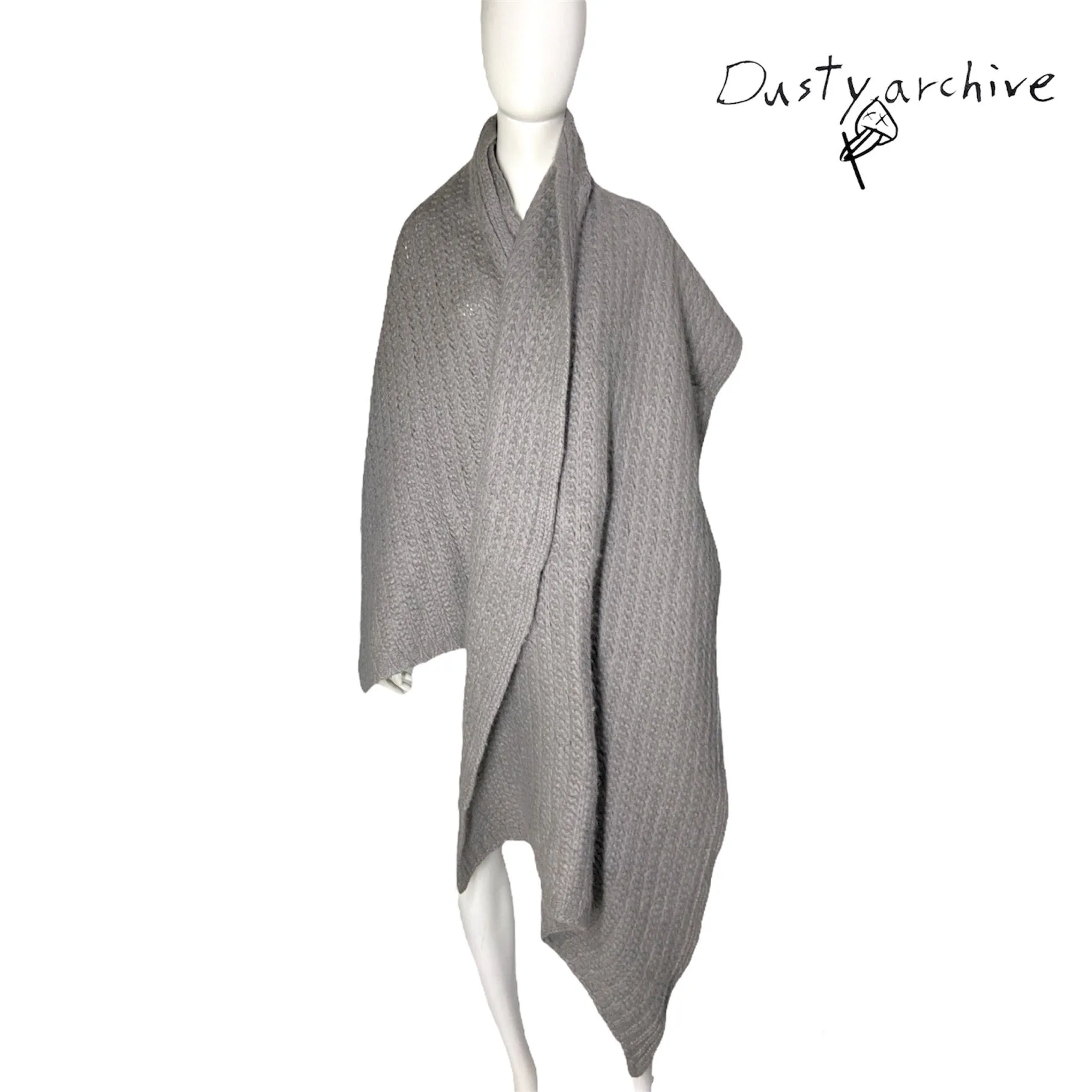 RICK OWENS fw10 huge stone wool knit scarf