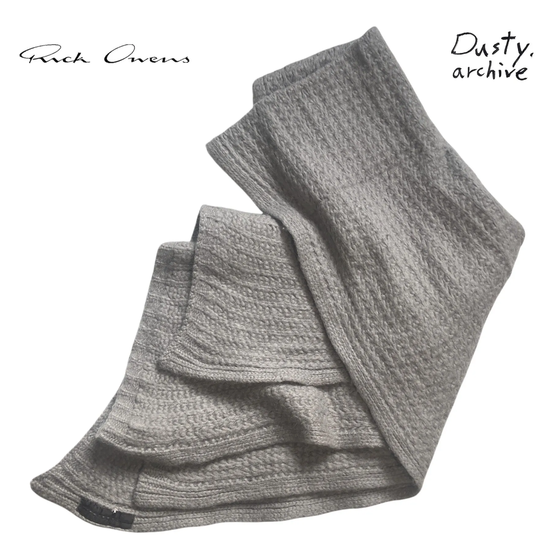 RICK OWENS fw10 huge stone wool knit scarf