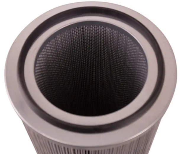 Round 12.8in x 26in Open/Closed Dust Collector Cartridge, Spunbond Polyester w/ Aluminum Coating