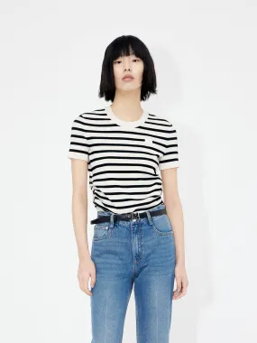 Round Neck Striped Top