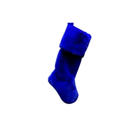 Royal Blue Fur Stocking