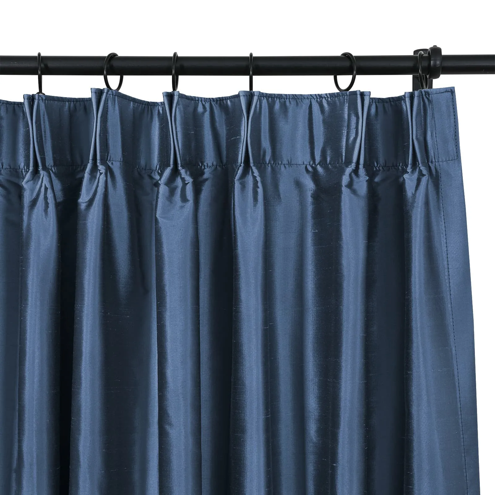 Selman Dupioni Silk Drapery Pleated