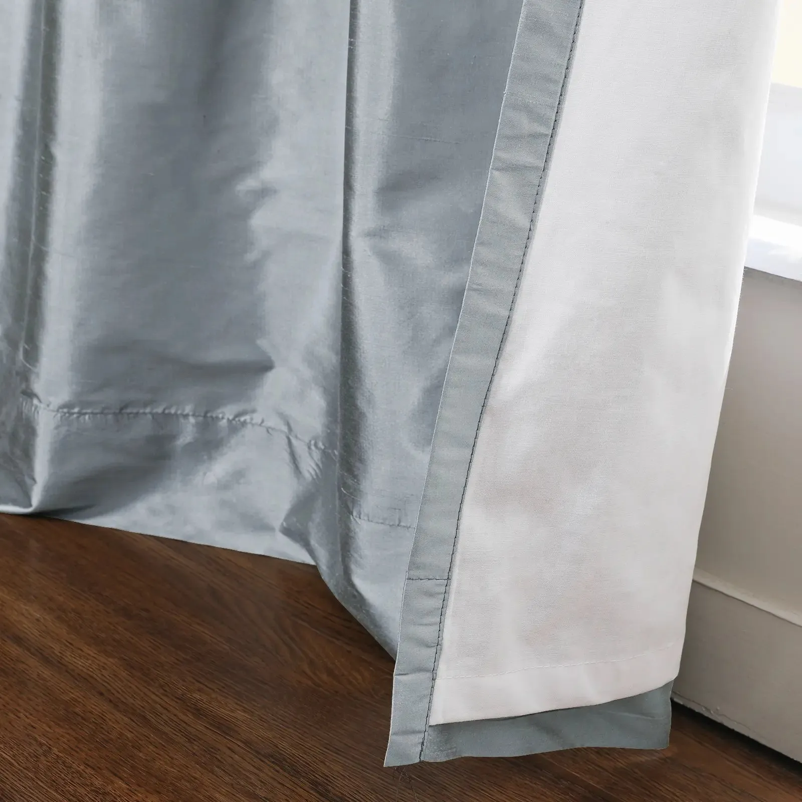 Selman Dupioni Silk Drapery Pleated