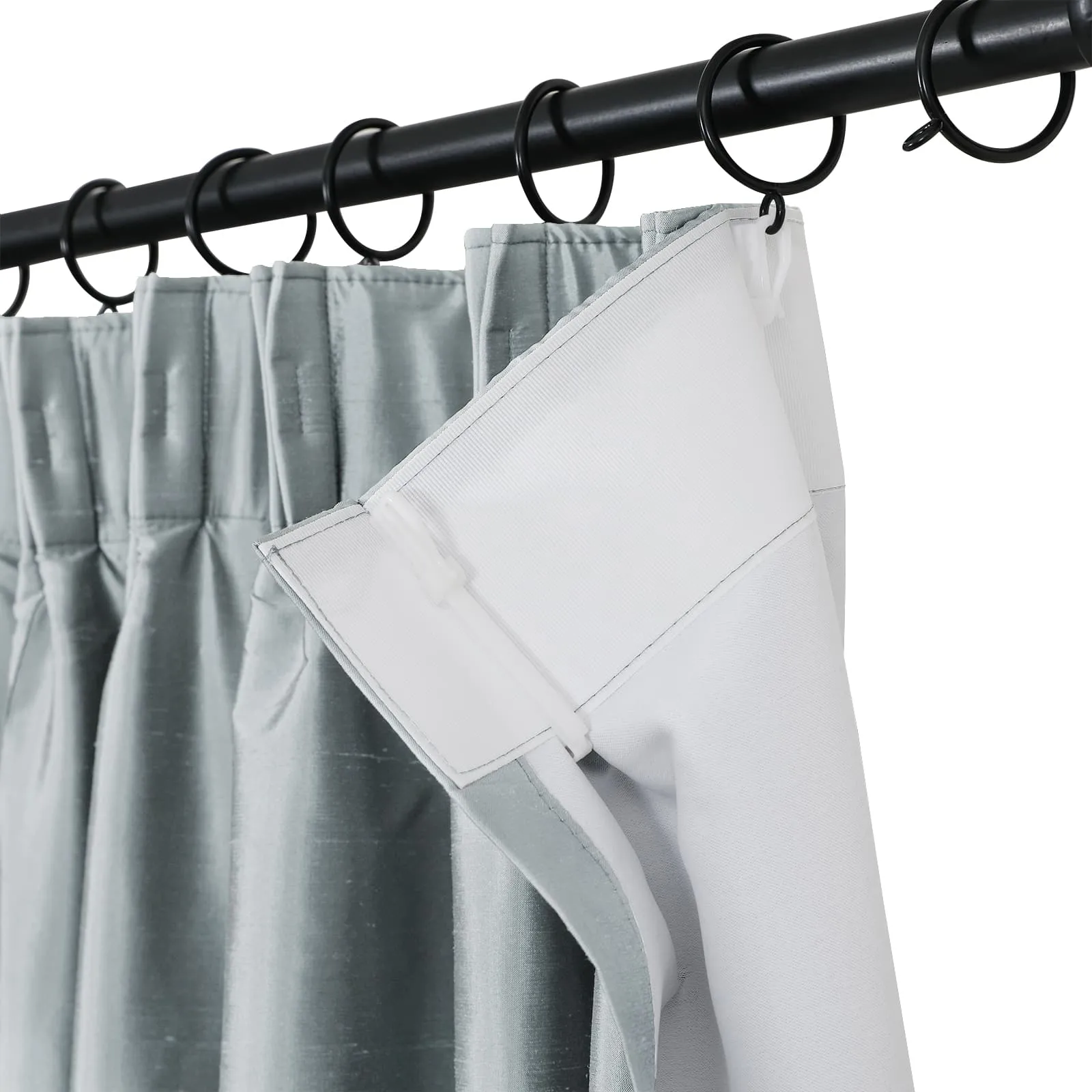 Selman Dupioni Silk Drapery Pleated