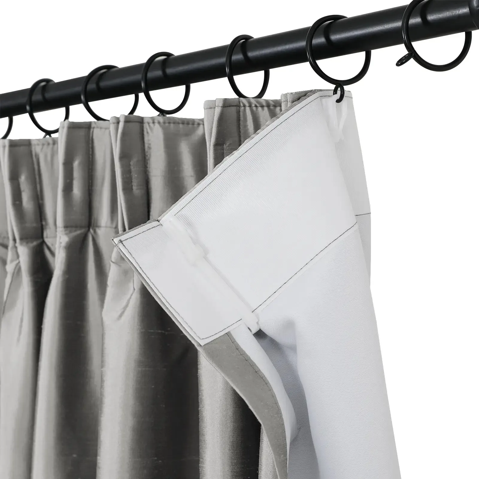 Selman Dupioni Silk Drapery Pleated
