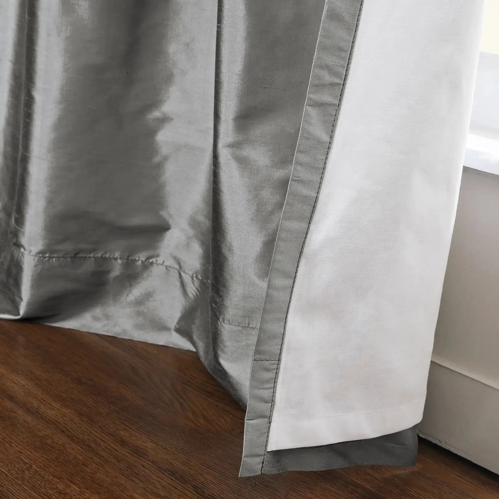 Selman Dupioni Silk Drapery Pleated