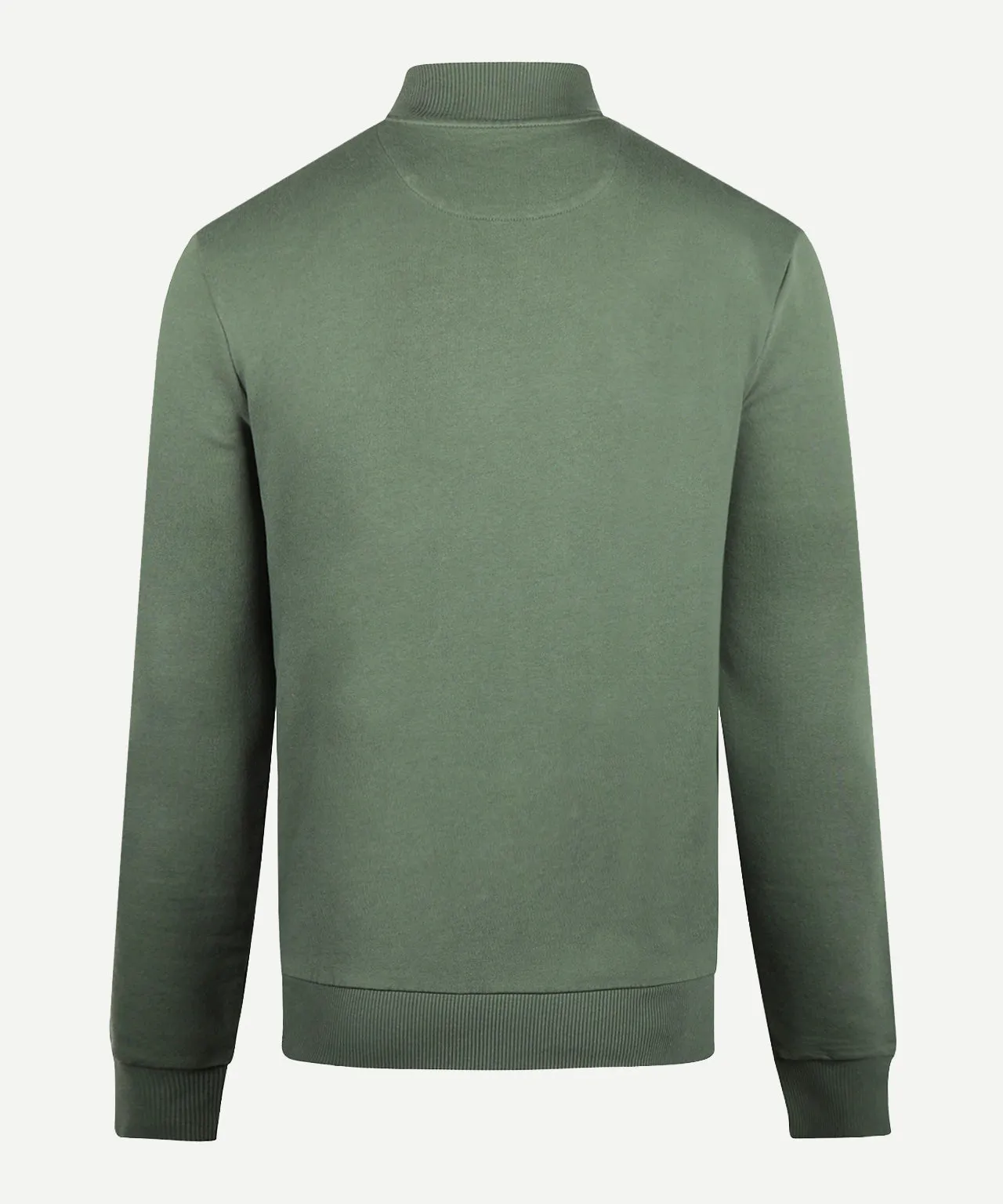 Sweater met Ritskraag | Dark Sage