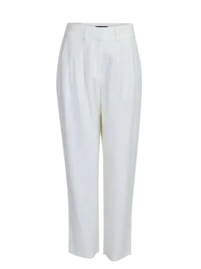 Viscose Linen Pleated Front Pants